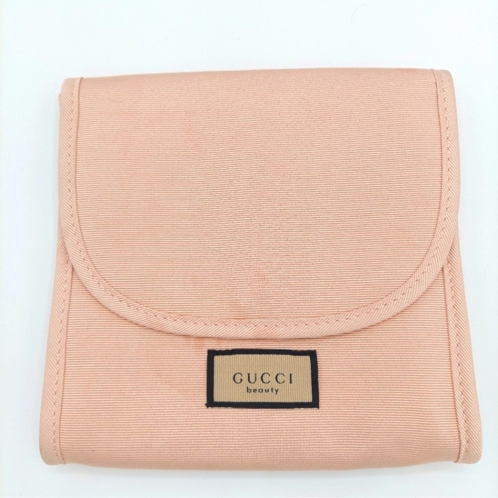 GUCCI Beauty pink pouch cosmetic bag clutch